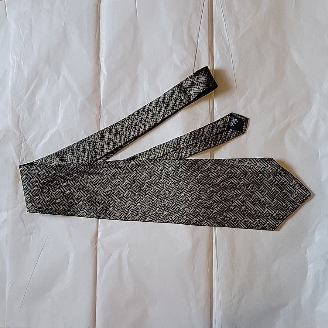 Mens Green Pattern Tie